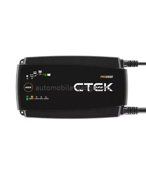 CTEK PRO25SE Мощное зарядное устройство с длинными кабелями для зарядки аккумуляторов всех типов включая литиевые и AGM