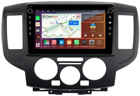Nissan NV200 2009-2024 (чёрная) Canbox M-Line 7801-9-0391 на Android 10 (4G-SIM, 2/32, DSP, IPS) С крутилками