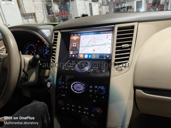 CarMedia KP-9828-5-MKD-9509-2K-12512-D7 (бежевая) штатная магнитола для Infiniti FX50 (S51), FX37 (S51), FX35 (S51), QX70 2008-2017 на Android 13 c 12GB, DSP, 4G