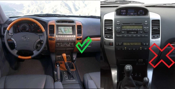 Штатная магнитола OEM RK9-470 для Toyota Land Cruiser Prado 120 2002-2009 (для авто с монитором, тип 1) на Android 10 (CarPlay, AHD, 1/32)