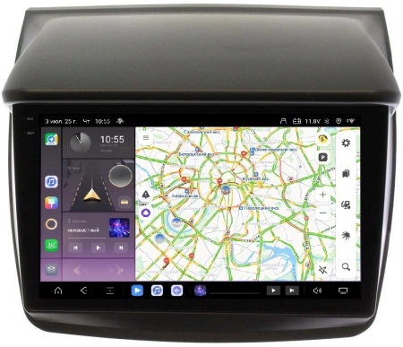 Carmedia OL-9635-PH-9009-6128-2K-TS20 Штатная магнитола для Mitsubishi Pajero Sport, L200 (2006-2015) на Android 13 c 6GB, DSP, 4G
