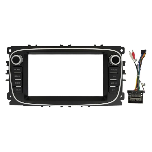 Магнитола в штатное место 2 din Ford Focus 2, C-MAX, Mondeo 4, S-MAX, Galaxy 2, Tourneo Connect 2006-2015 (черный) Canbox 1.5/32 на Android 10 (RS7-RP-2052-487) (IPS, DSP, CarPlay)