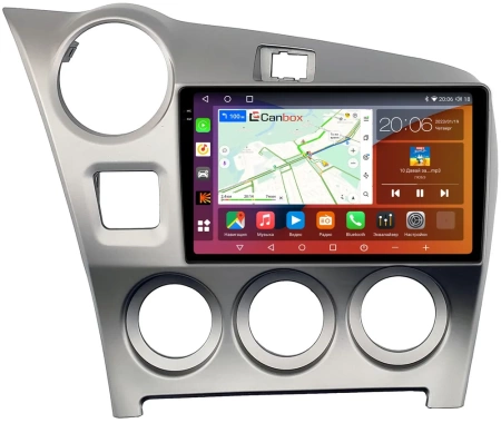 Toyota Matrix 2 (E140) 2008-2014 Canbox H-Line 2K 4186-9-2291 на Android 10 (4G-SIM, 8/256, DSP, QLed)